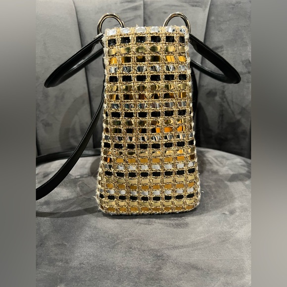 Lady Dior bag in rare metallic tweed - Picture 15 of 17
